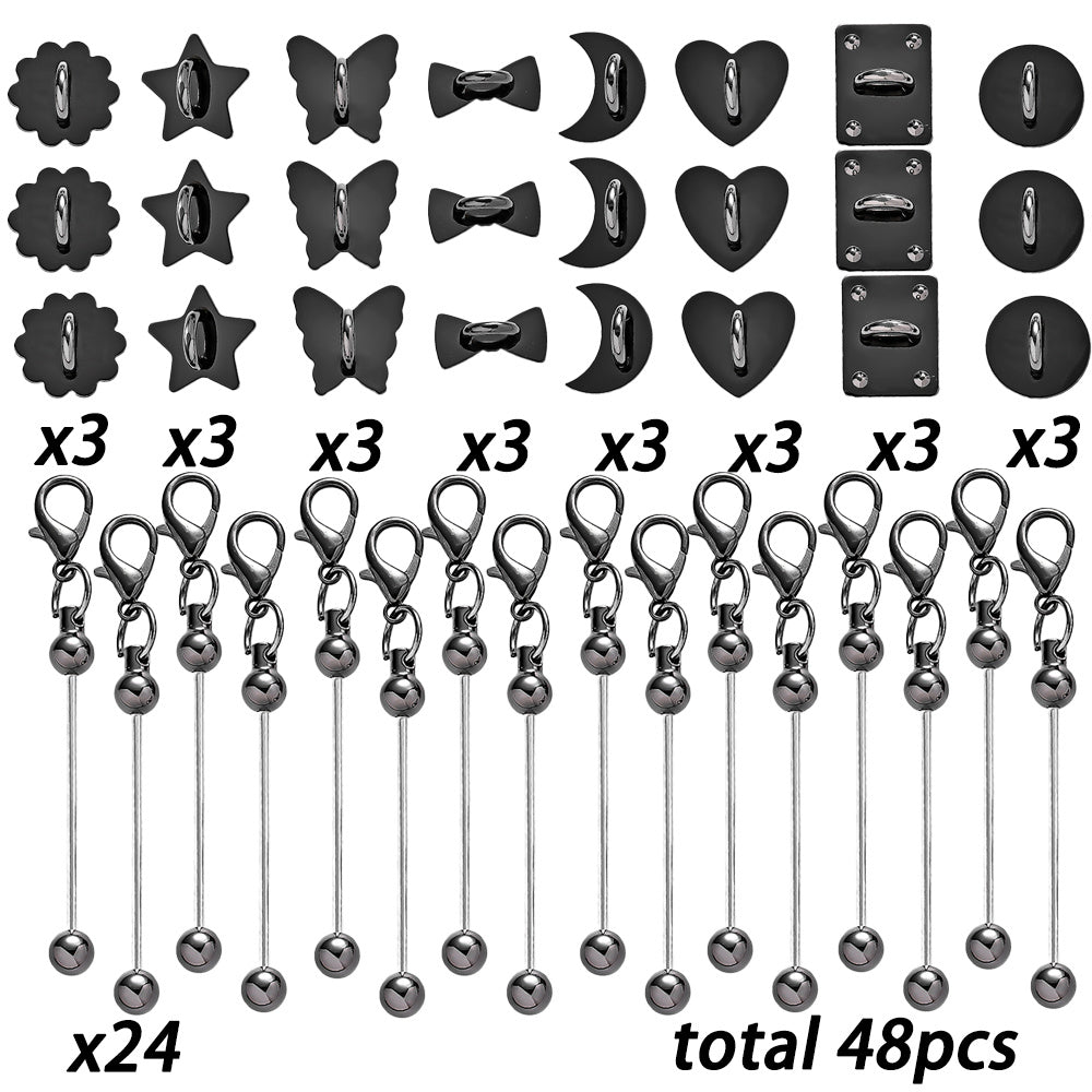 Beadable Self-Adhesive Keychain Hooks