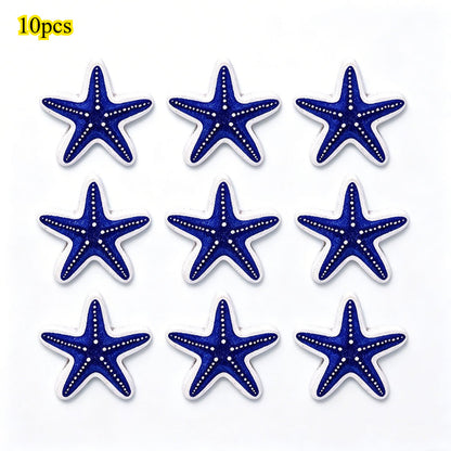 Marine-Themed Wooden Beads
