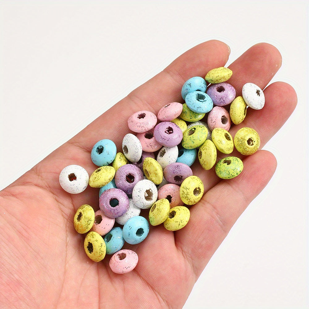 Sequined Abacus Wooden Beads