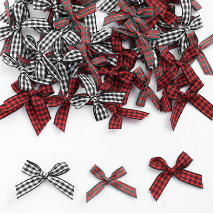 Christmas Plaid Bow Embellishments