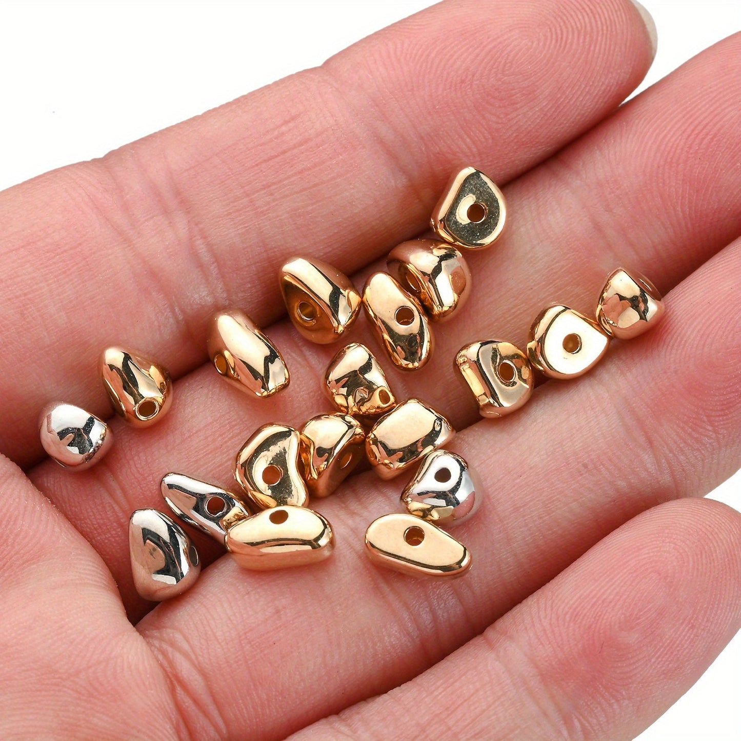 600pcs CCB Plastic Beads Mixed Irregular Shape Spacer Loose Beads