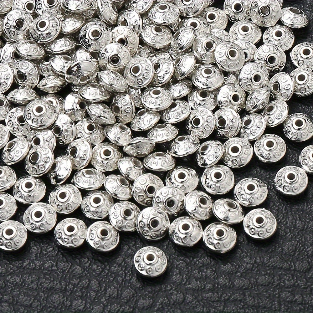 100PCS 6mm UFO-Shaped Plastic Bead Set