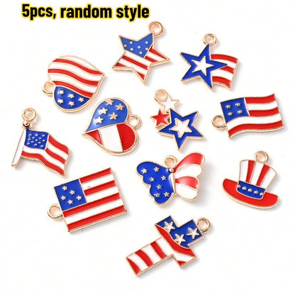 Independence Day Alloy Pendant Charms