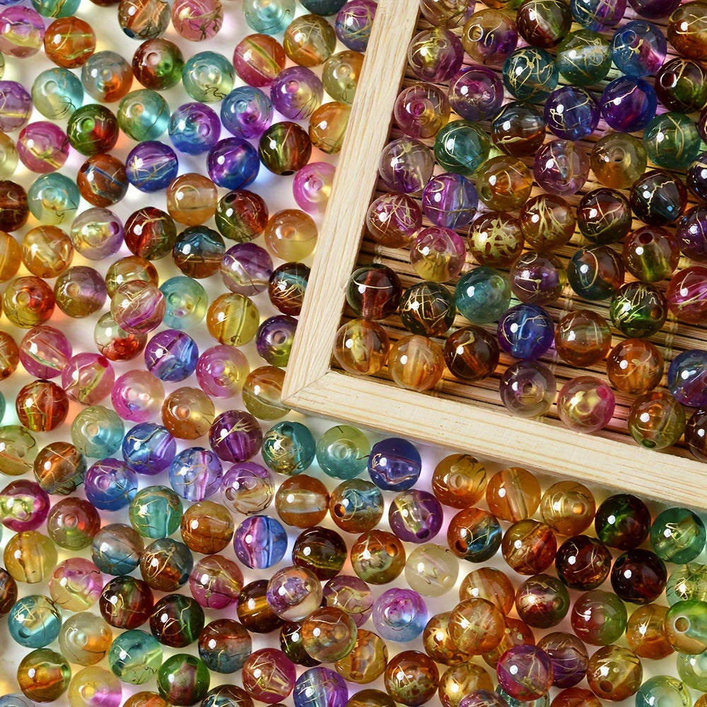 Sparkling Acrylic Spacer Beads