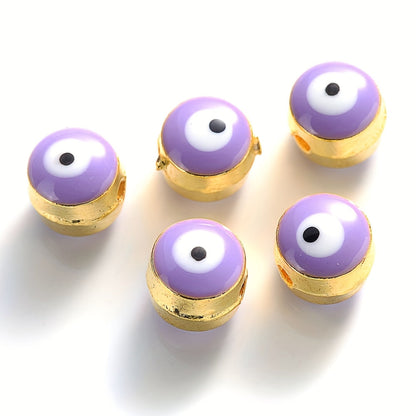 Devil's Eye Alloy Spacer Beads