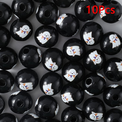 Halloween Wooden Beads