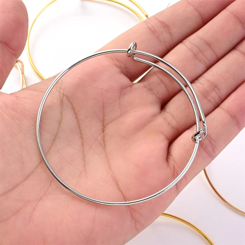 Adjustable Alloy Bangle Bracelets