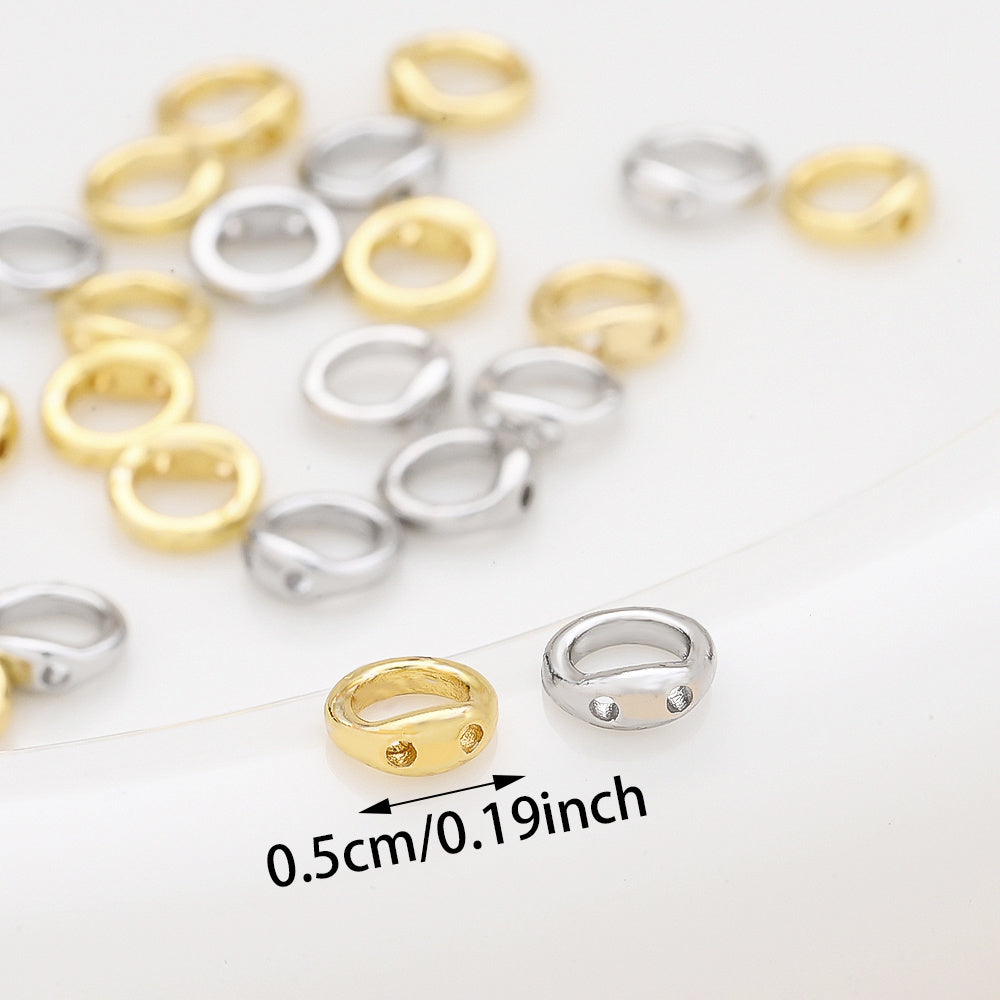 Copper Round Jewelry Clasp Connectors