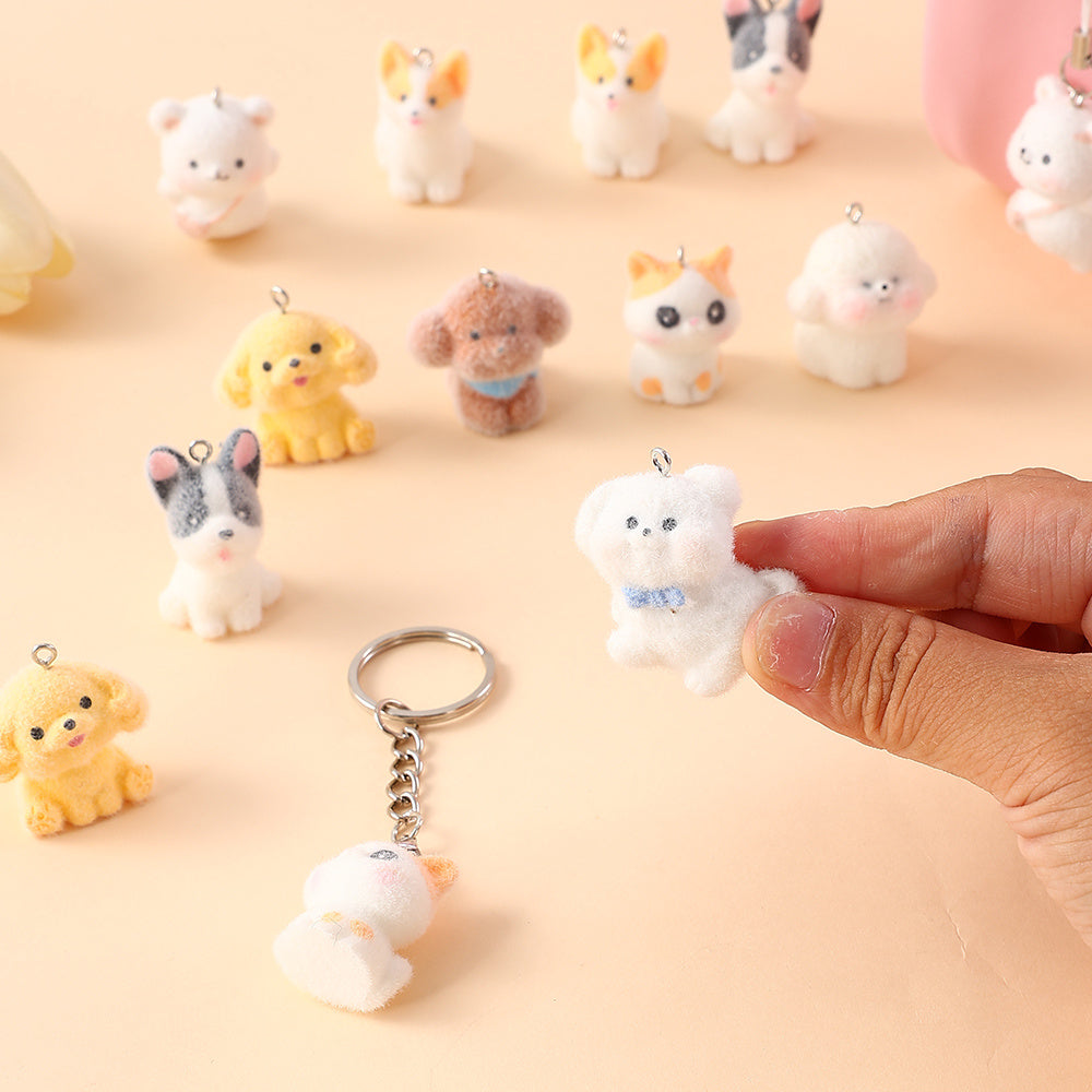 Resin Puppy Pendants