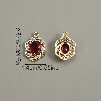 Glass Flower Pendants