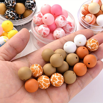 Mixed Color Heart Silicone Beads
