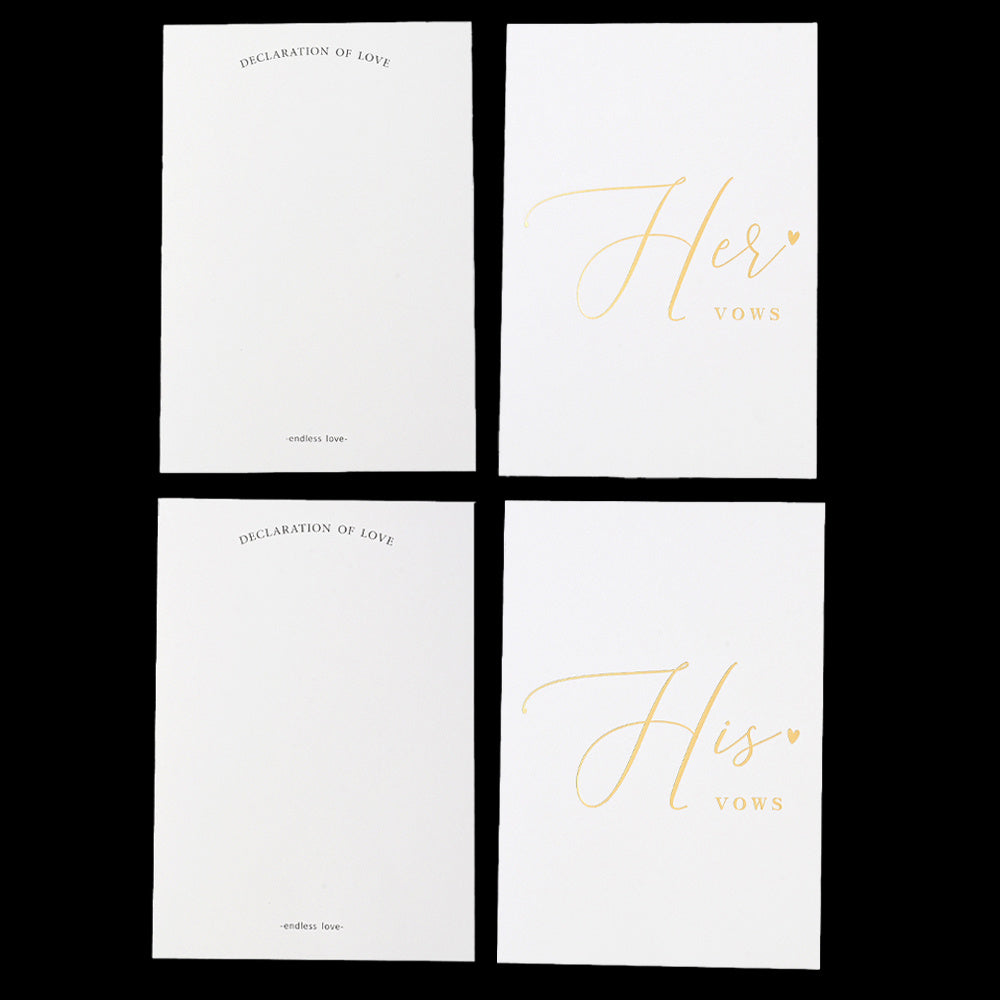 Personalized Wedding Vow Books Set