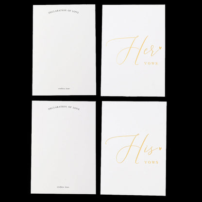 Personalized Wedding Vow Books Set