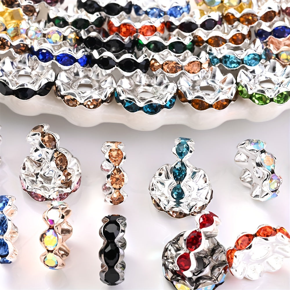 Alloy Wave Edge Spacer Beads