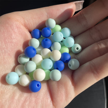 Color Series Matte Round Acrylic Spacer Beads