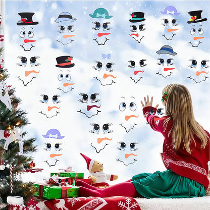 Snowman Emoji PVC Stickers