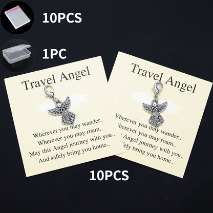 Vintage Angel Feather Keychain Gift Set