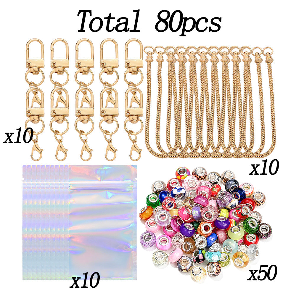 Beadable Chain Keychain Set