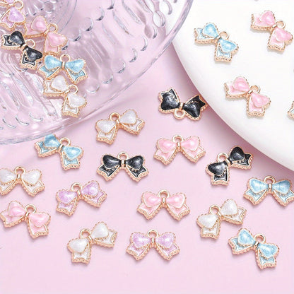 Bow-Tie Enamel Metal Charms