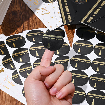 Eid Mubarak Golden Foil Stickers