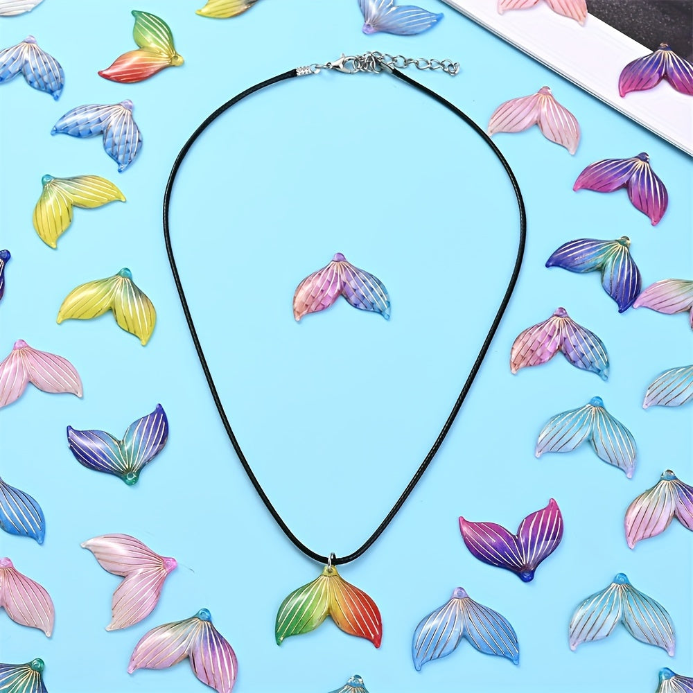 Mermaid Tail Acrylic Pendants