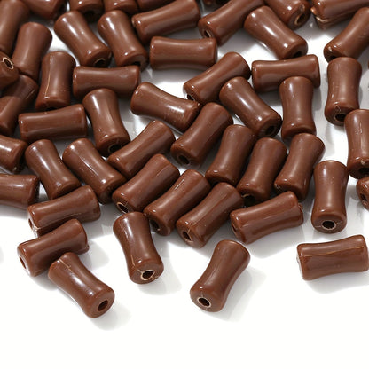 Solid Color Bamboo Acrylic Beads