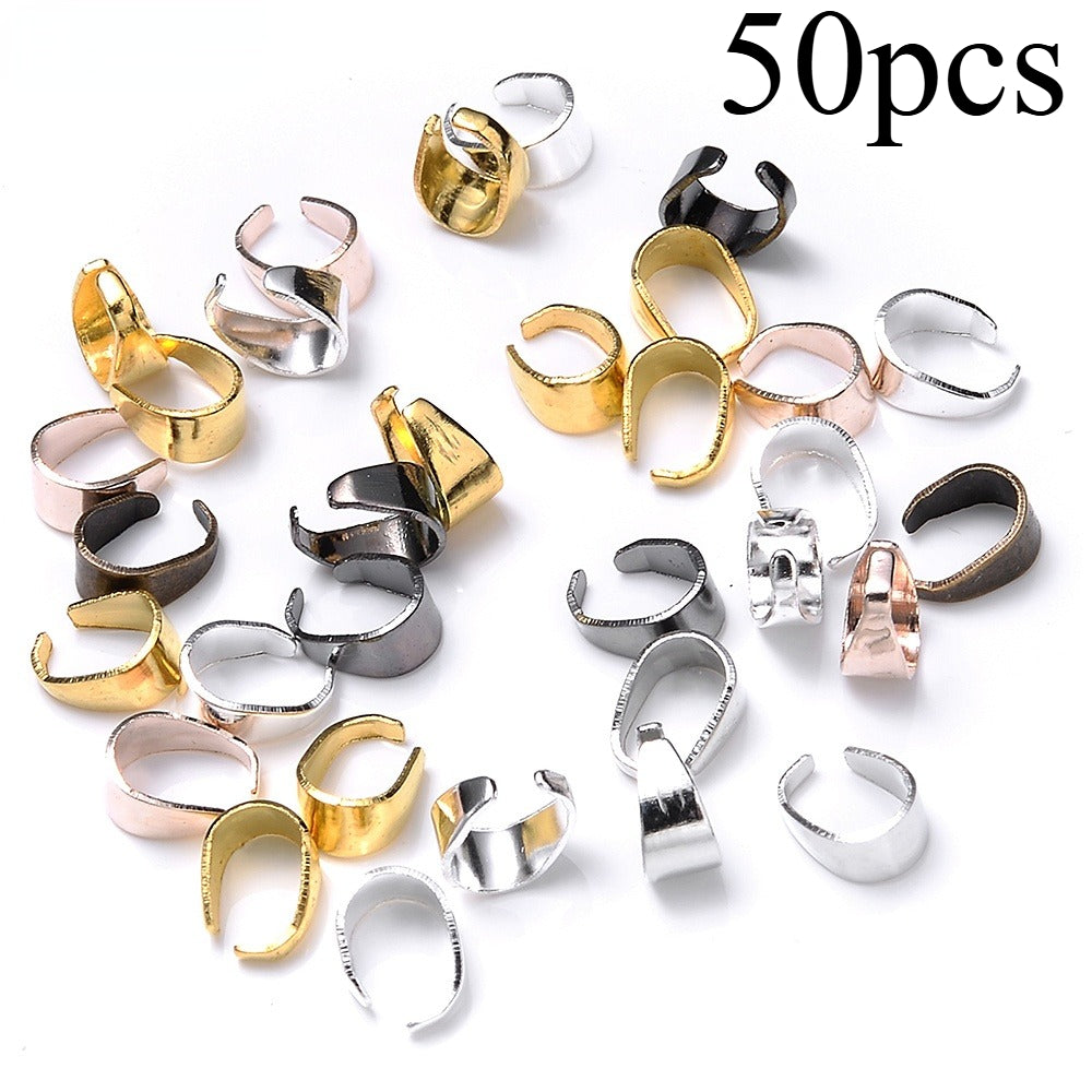 50-Piece Mini Seed Clasps for Jewelry Making