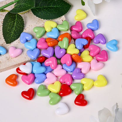 Pink Love Acrylic Beads
