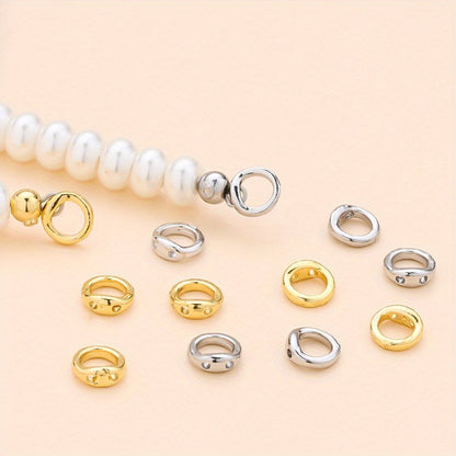 Copper Round Jewelry Clasp Connectors
