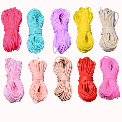 2 mm Black Elastic Jewelry Cord