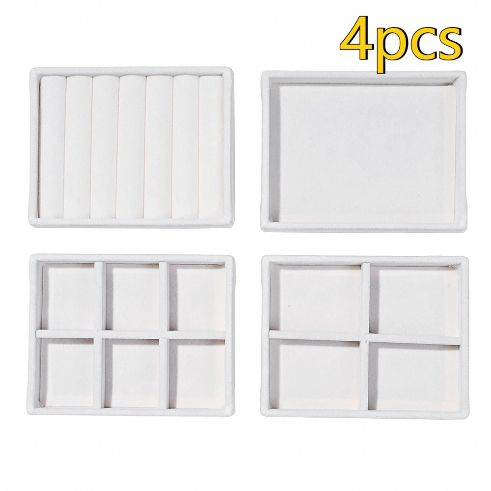 Elegant Velvet Jewelry Display Trays