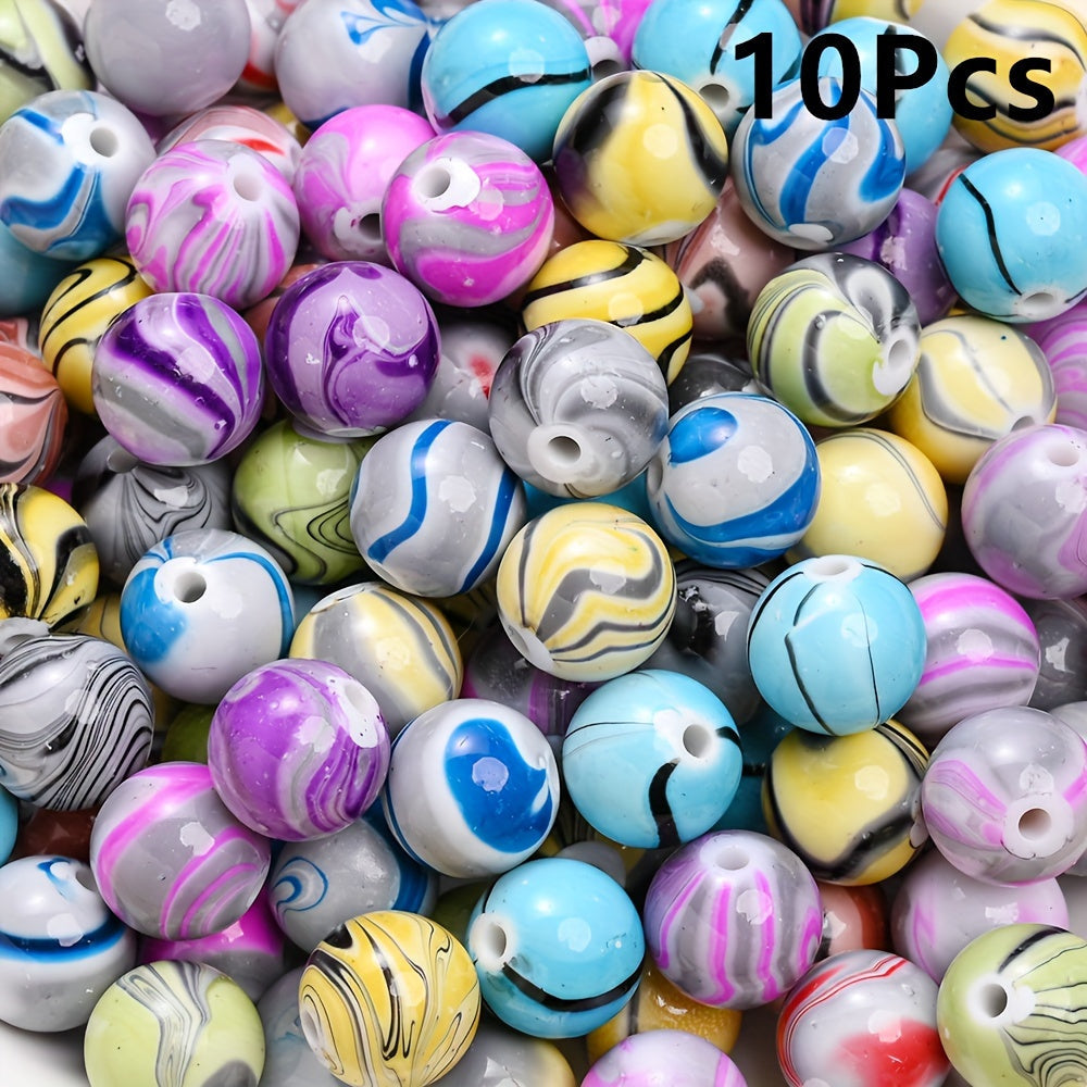 8–16mm Multicolor Round Acrylic Bead Set