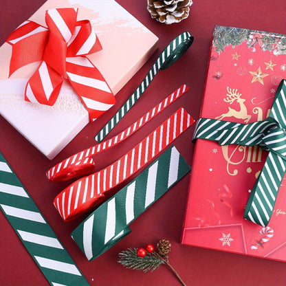 Christmas Striped Ribbon
