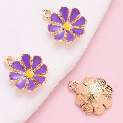 Colorful Daisy Flower Pendant Charms