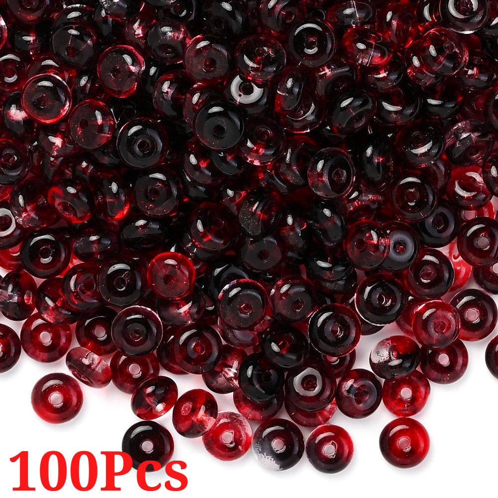 Flat Round Glass Beads