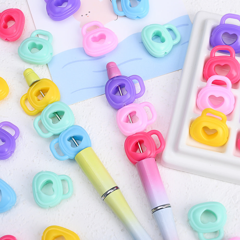 Silicone Love Lock Beads
