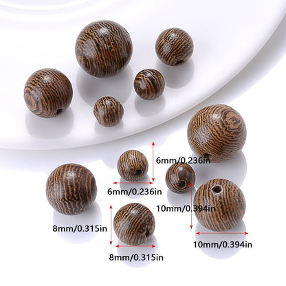 Round Wooden Beads