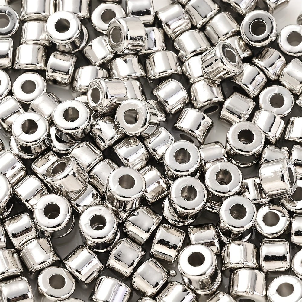 100PCS 6×5mm Multicolor CCB Tube Spacer Bead Set