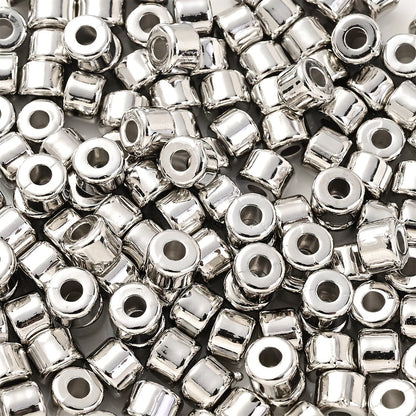 100PCS 6×5mm Multicolor CCB Tube Spacer Bead Set
