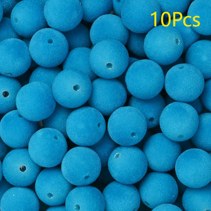 Frosted Round Acrylic Beads