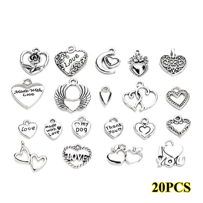 Vintage Metal Heart Pendants