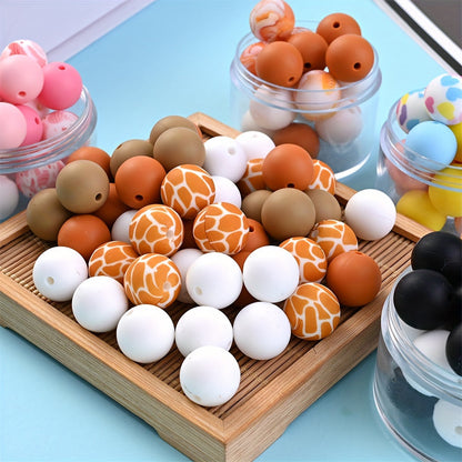 Mixed Color Heart Silicone Beads
