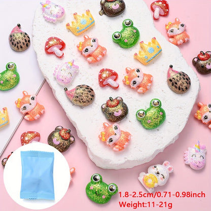 10PCS Blind Bag Mini Micro Landscape Resin Ornament Set