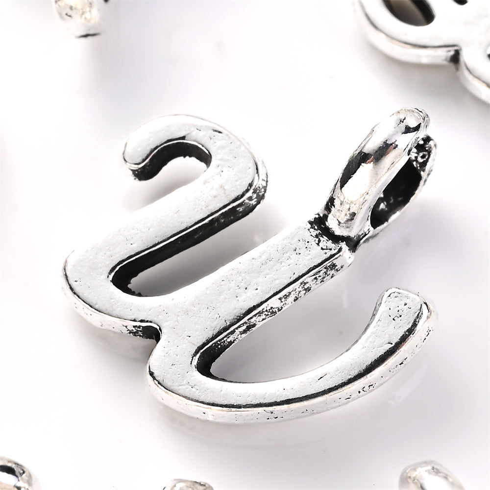 A-Z Alloy Letter Pendant Charms