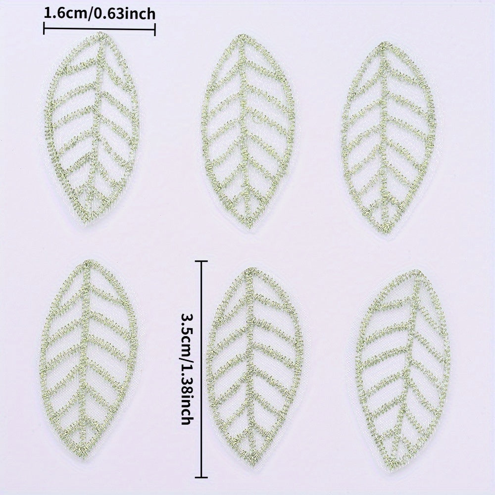 Green Mesh Leaf Patches
