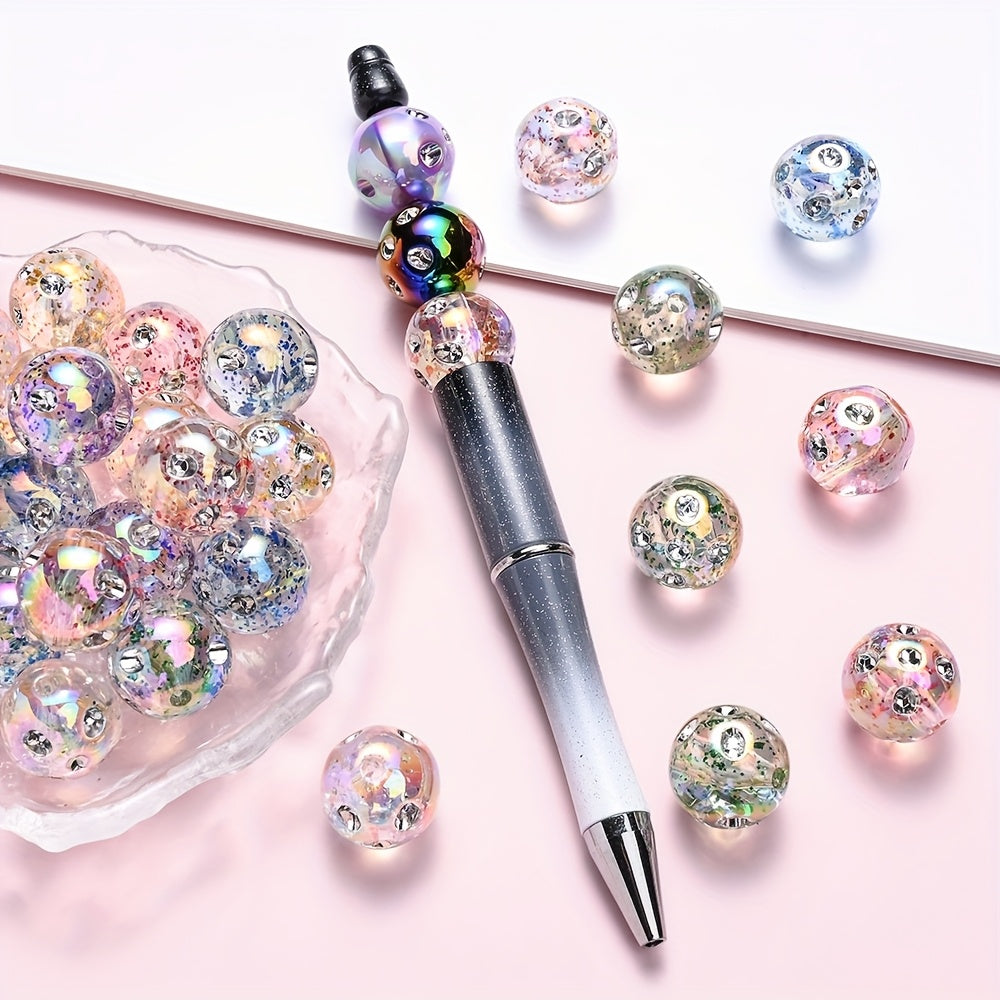 10PCS 16mm Acrylic Spacer Bead Set