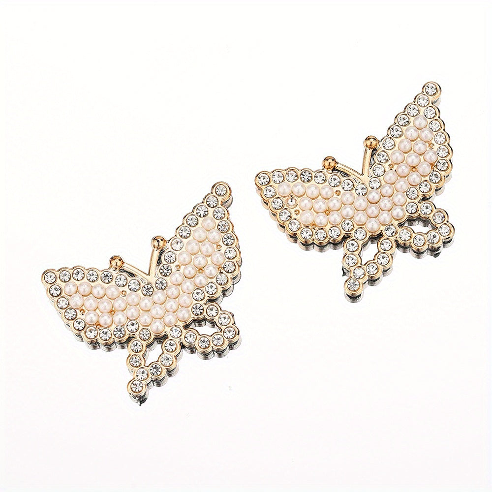 Stylish Acrylic Pearl and Rhinestone Flatback Embellishments