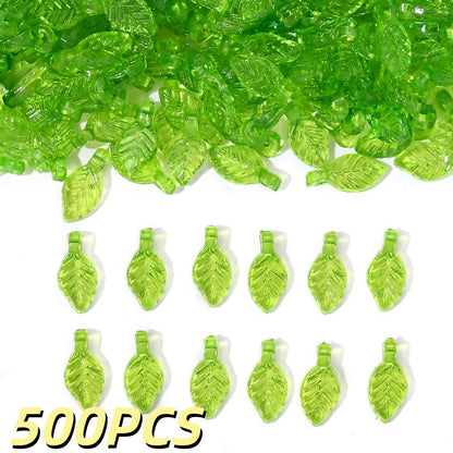 Transparent Acrylic Leaf Charms