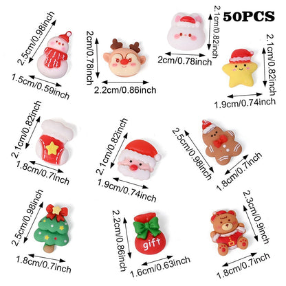Christmas Resin Flatback Figurines
