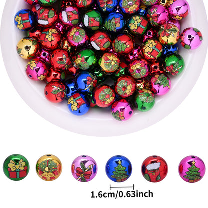 Acrylic Christmas Gift Box & Bell Beads